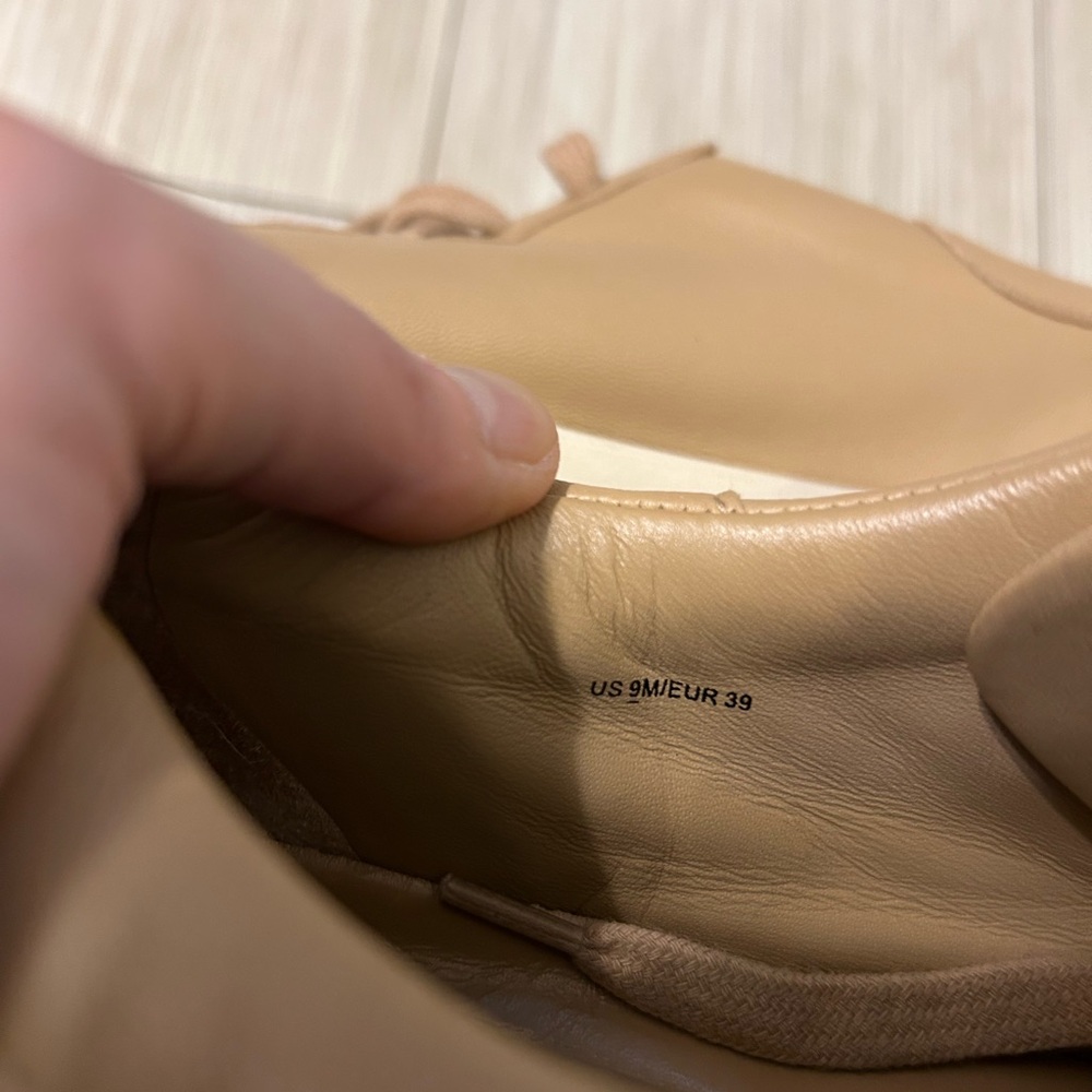 Vince Gabi Tan Leather Sneakers - Picture 8 of 8